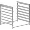 Amgood Under Table-Mounted Aluminum Bun Pan Rack for 30in Wide Work Tables-6 Pan Capacity BPR TM-FULL-6-Z